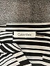 Calvin Klein Stripes Silver Long Sleeve Blouse Size L (estimated) - photo 7