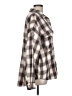 By Together 100% Cotton Plaid Tan Long Sleeve Button-Down Shirt Size L - photo 4