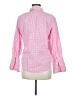 J.Crew 100% Cotton Checkered-gingham Pink Long Sleeve Button-Down Shirt Size 6 - photo 2