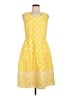 Talbots Polka Dots Yellow Casual Dress Size 6 - photo 1
