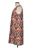 Renee C. 100% Polyester Print Orange Casual Dress Size L - photo 5