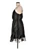 BCBGeneration 100% Polyester Paisley Black Cocktail Dress Size L - photo 5