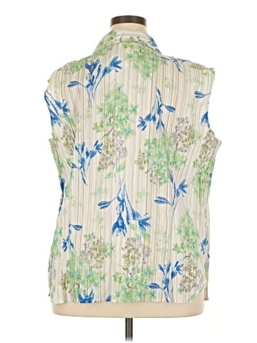 White Stag Sleeveless Button-Down Shirt (view 2)