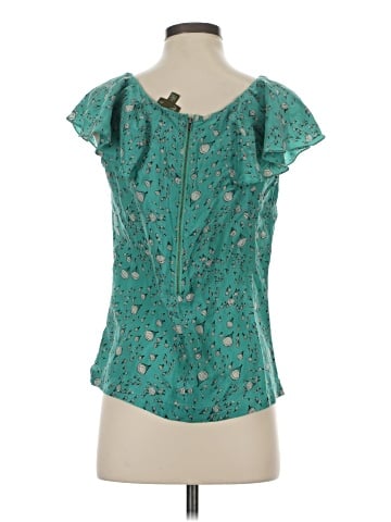 Fei Short Sleeve Silk Top (view 2)