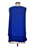 Cremieux 100% Polyester Blue Sleeveless Blouse Size S - photo 2