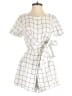 Eva Franco Checkered-gingham White Romper Size 4 - photo 1