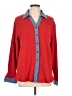 Unbranded Color Block Red Long Sleeve Blouse Size L - photo 1
