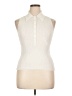 A.L.C. Ivory Sleeveless Button-Down Shirt Size XL - photo 1