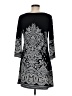 Mt Collection 100% Polyester Paisley Black Casual Dress Size M - photo 2
