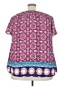 DR2 100% Polyester Pink Short Sleeve Blouse Size 3X - photo 2