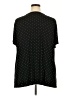 Alfani Polka Dots Black Short Sleeve Top Size 4X - photo 2