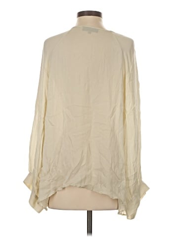 Nili Lotan Long Sleeve Silk Top (view 2)