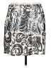 1.State 100% Polyester Paisley Silver Casual Skirt Size M - photo 1