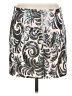 1.State 100% Polyester Paisley Silver Casual Skirt Size M - photo 2