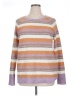Caslon Stripes Purple Pullover Sweater Size XL - photo 1