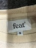 feat Solid Ivory Sweatshirt Size S - photo 7