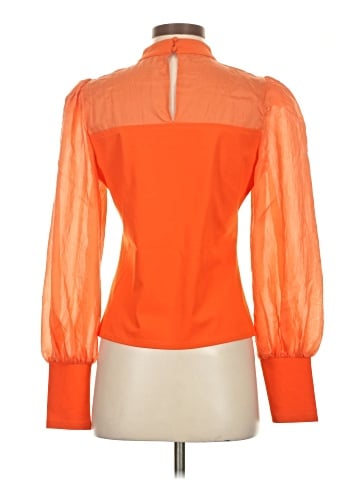 Flat White Long Sleeve Blouse (view 2)