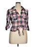 American Rag Cie 100% Polyester Plaid Pink 3/4 Sleeve Blouse Size XL - photo 1