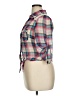 American Rag Cie 100% Polyester Plaid Pink 3/4 Sleeve Blouse Size XL - photo 5