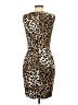 Cache Animal Print Brown Cocktail Dress Size 2 - photo 2