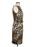 Cache Animal Print Brown Cocktail Dress Size 2 - photo 4