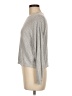 Serra Metallic Silver Pullover Sweater Size M - photo 5