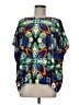 Unbranded 100% Polyester Blue Short Sleeve Blouse Size M - photo 1