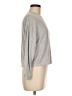 Serra Metallic Silver Pullover Sweater Size M - photo 4