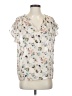 Derek Lam Floral Ivory Short Sleeve Blouse Size 0 - photo 1