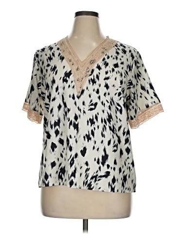 Mode Short Sleeve Blouse (view 1)