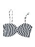 L'Atiste by Amy 100% Polyester Stripes Blue Swimsuit Top Size S - photo 1