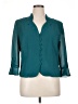 Danny & Nicole 100% Polyester Teal 3/4 Sleeve Blouse Size 16 - photo 1