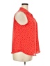 Elle 100% Polyester Polka Dots Orange Sleeveless Blouse Size XXL - photo 4