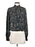 Evereve 100% Polyester Paisley Blue Long Sleeve Blouse Size XS - photo 1