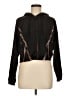 Adam Selman Sport 100% Polyester Animal Print Leopard Print Black Jacket Size M - photo 1
