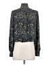 Evereve 100% Polyester Paisley Blue Long Sleeve Blouse Size XS - photo 2