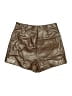 Shein 100% Polyester Metallic Gold Shorts Size M (tall) - photo 2