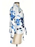 Unbranded Floral Blue 3/4 Sleeve Blouse Size S - photo 4