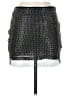 SLA The Label Graphic Black Silver Casual Skirt Size XS - photo 2