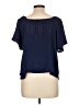 Cloud Chaser 100% Rayon Blue Short Sleeve Blouse Size XL - photo 2