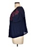 Cloud Chaser 100% Rayon Blue Short Sleeve Blouse Size XL - photo 5