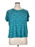 Tek Gear Tweed Teal Active T-Shirt Size 1X - photo 1