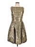Maggy London Metallic Gold Cocktail Dress Size 12 (petite) - photo 1