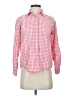 Lands' End Checkered-gingham Red Long Sleeve Button-Down Shirt Size XS - photo 1