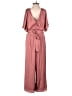 Express Solid Pink Jumpsuit Size XS - photo 2