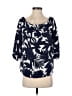 Ann Taylor 100% Polyester Blue 3/4 Sleeve Blouse Size S - photo 1