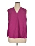 Chaus 100% Polyester Purple Sleeveless Blouse Size XL - photo 1