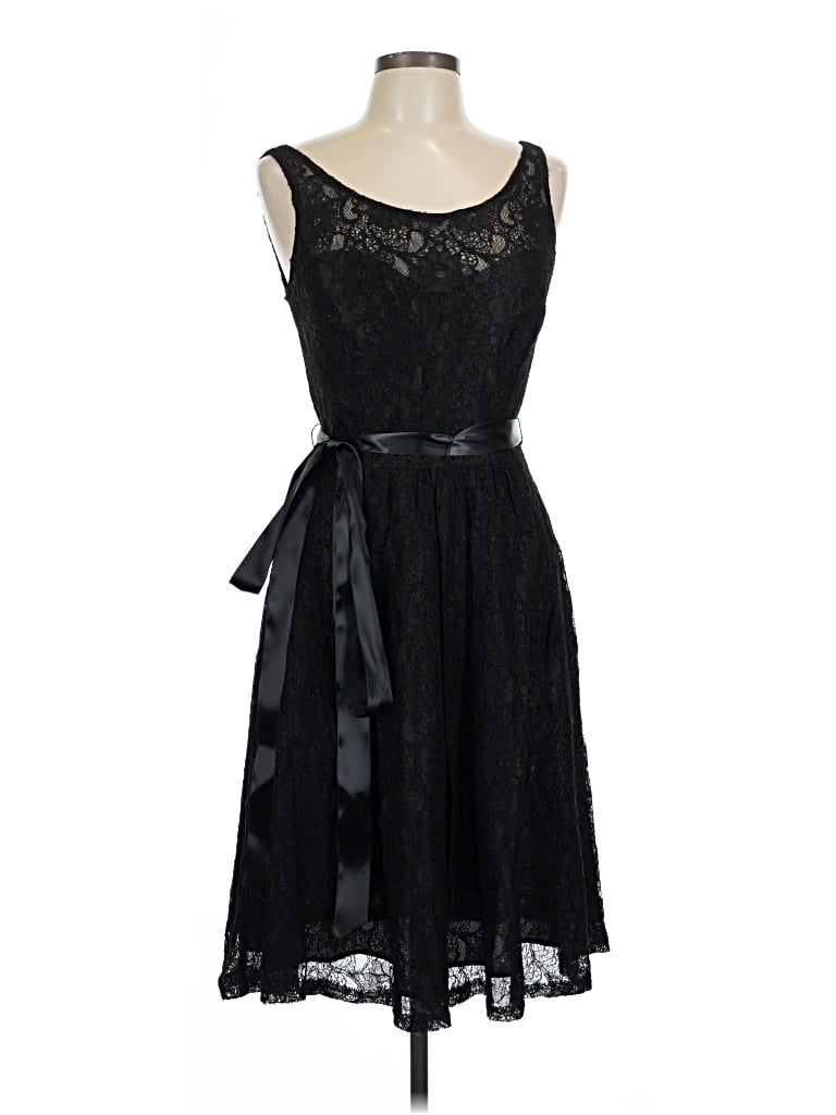 Pre-owned Connected Apparel Cocktail Dress In Black