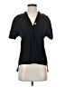ecoSkin 100% Tencel Black Short Sleeve Blouse Size XS - photo 1