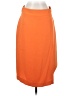 Ann Taylor 100% Polyester Solid Orange Casual Skirt Size 2 - photo 1